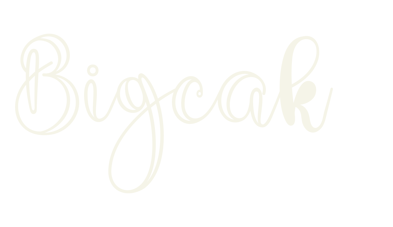 Bigcake, outline font preview