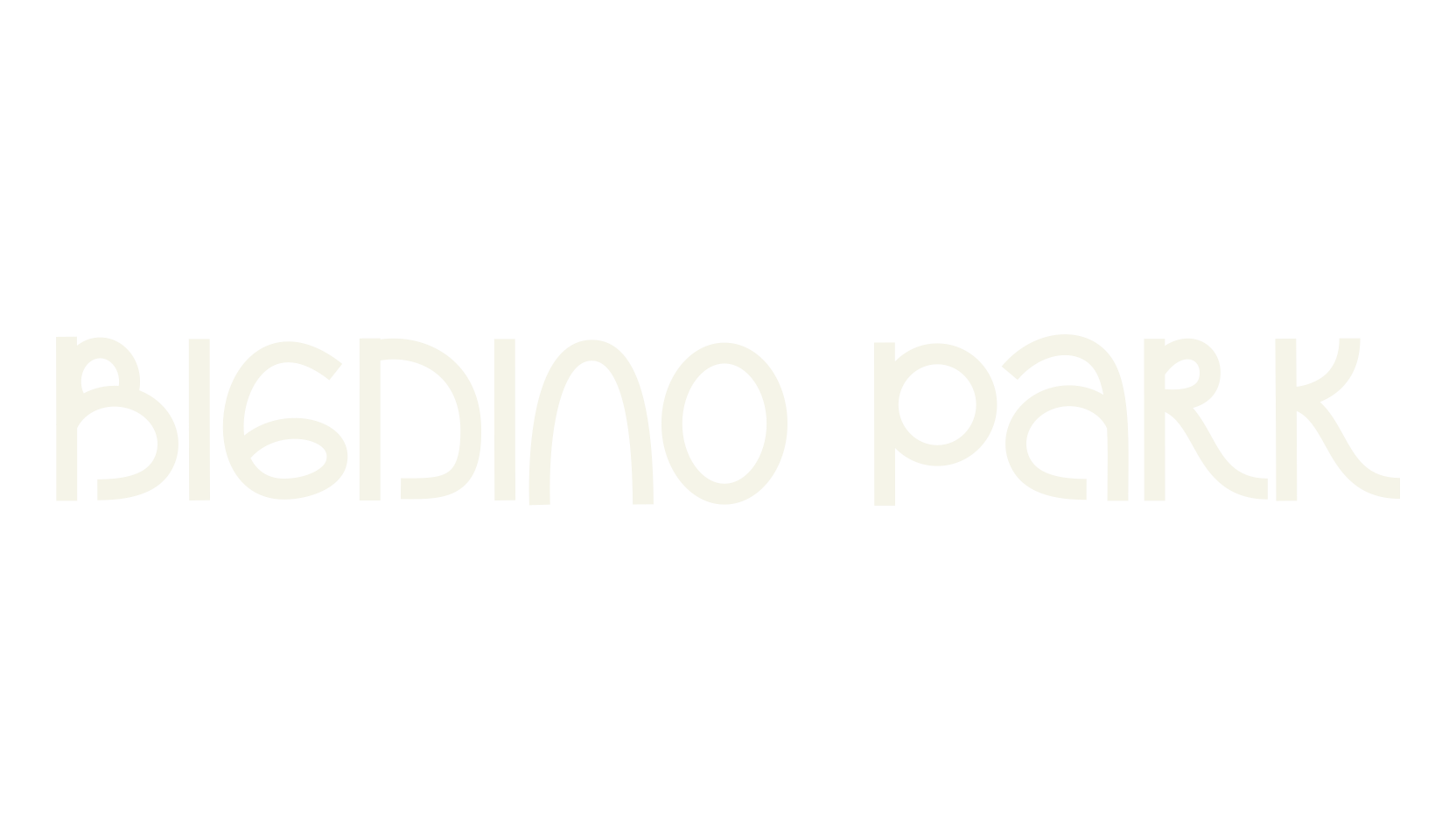 Bigdino Park, birthday font preview