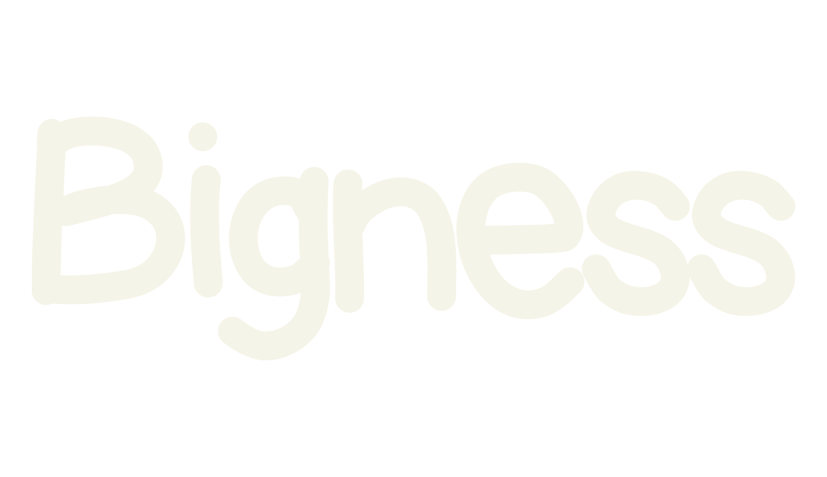 Bigness, handwritten font preview