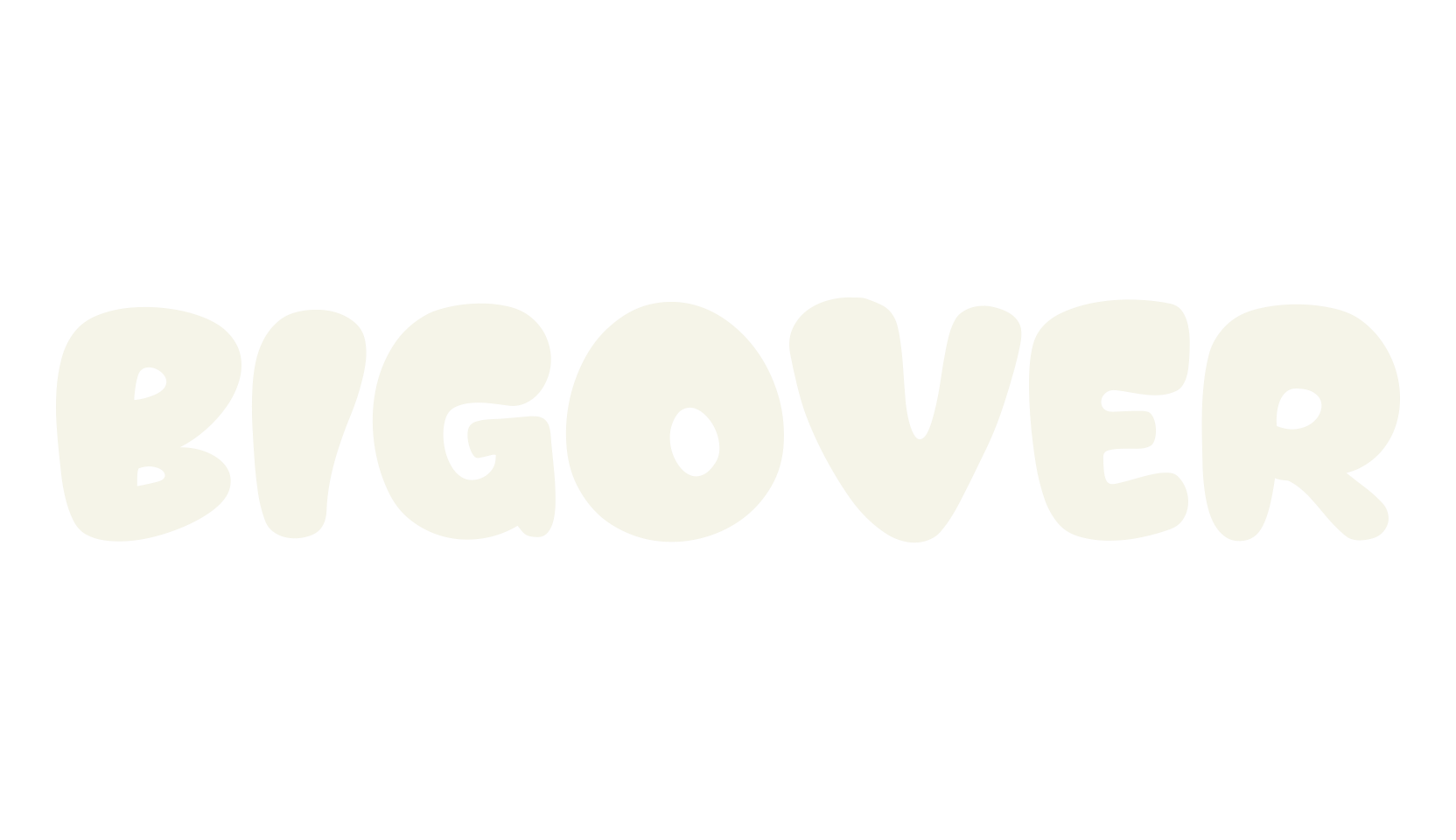 Bigover, handwritten font preview