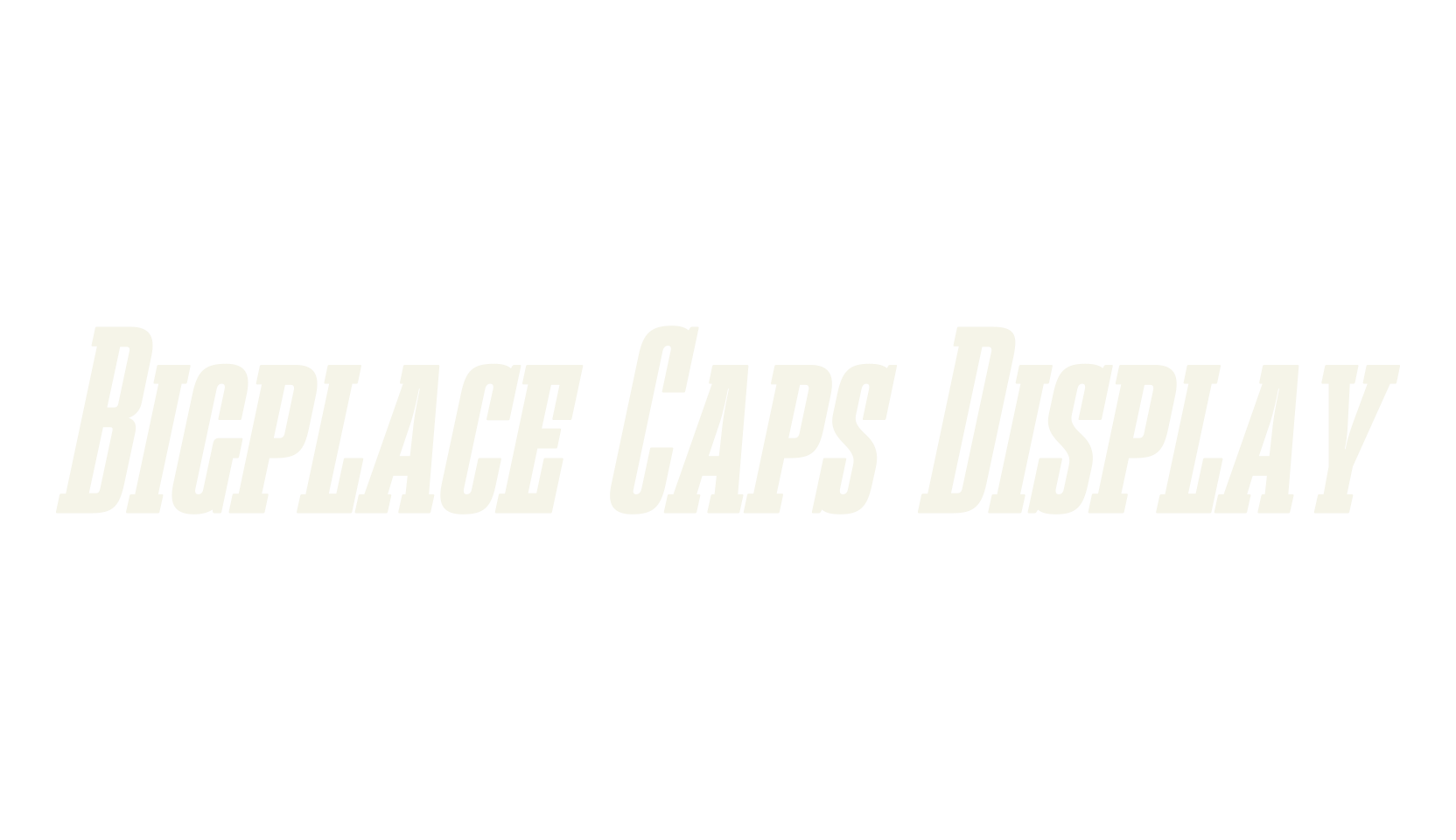 Bigplace Caps Display, serif font preview
