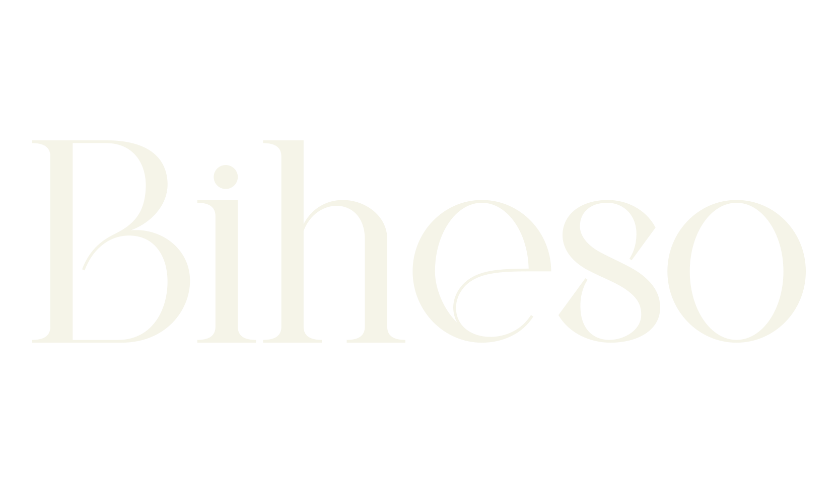 Biheso, lettering font preview