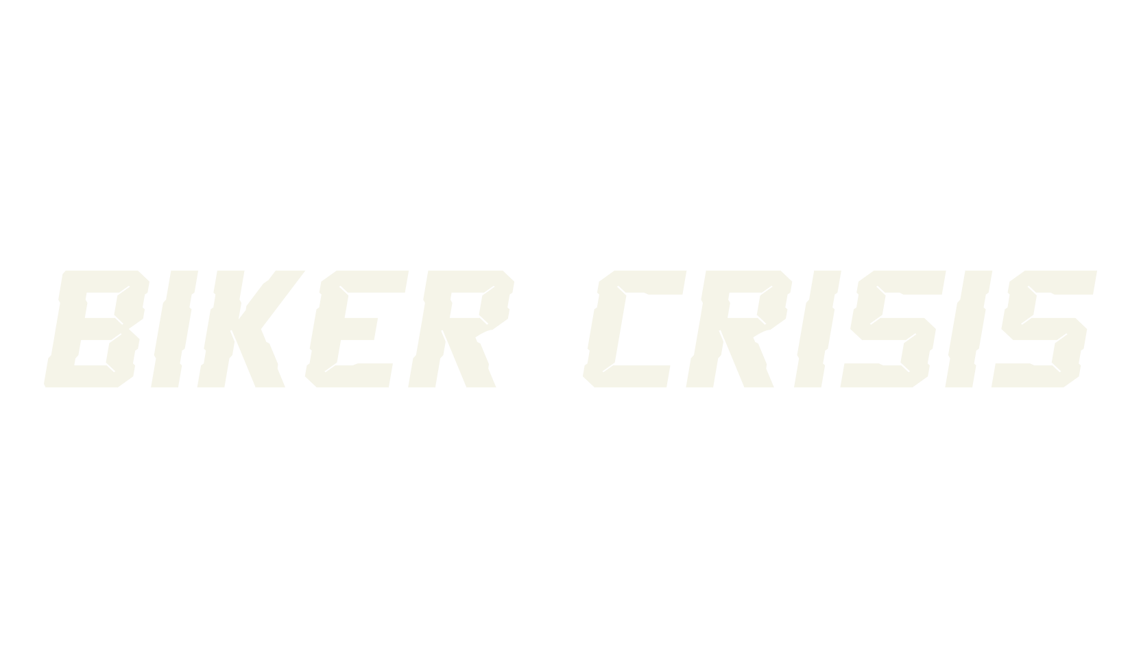 Biker Crisis, racing font preview