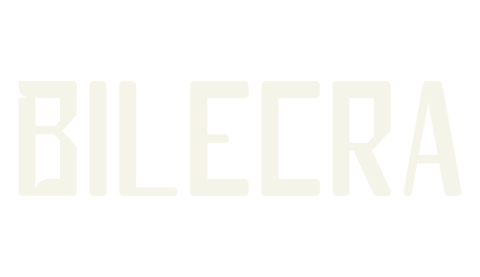 Bilecra, letter font preview