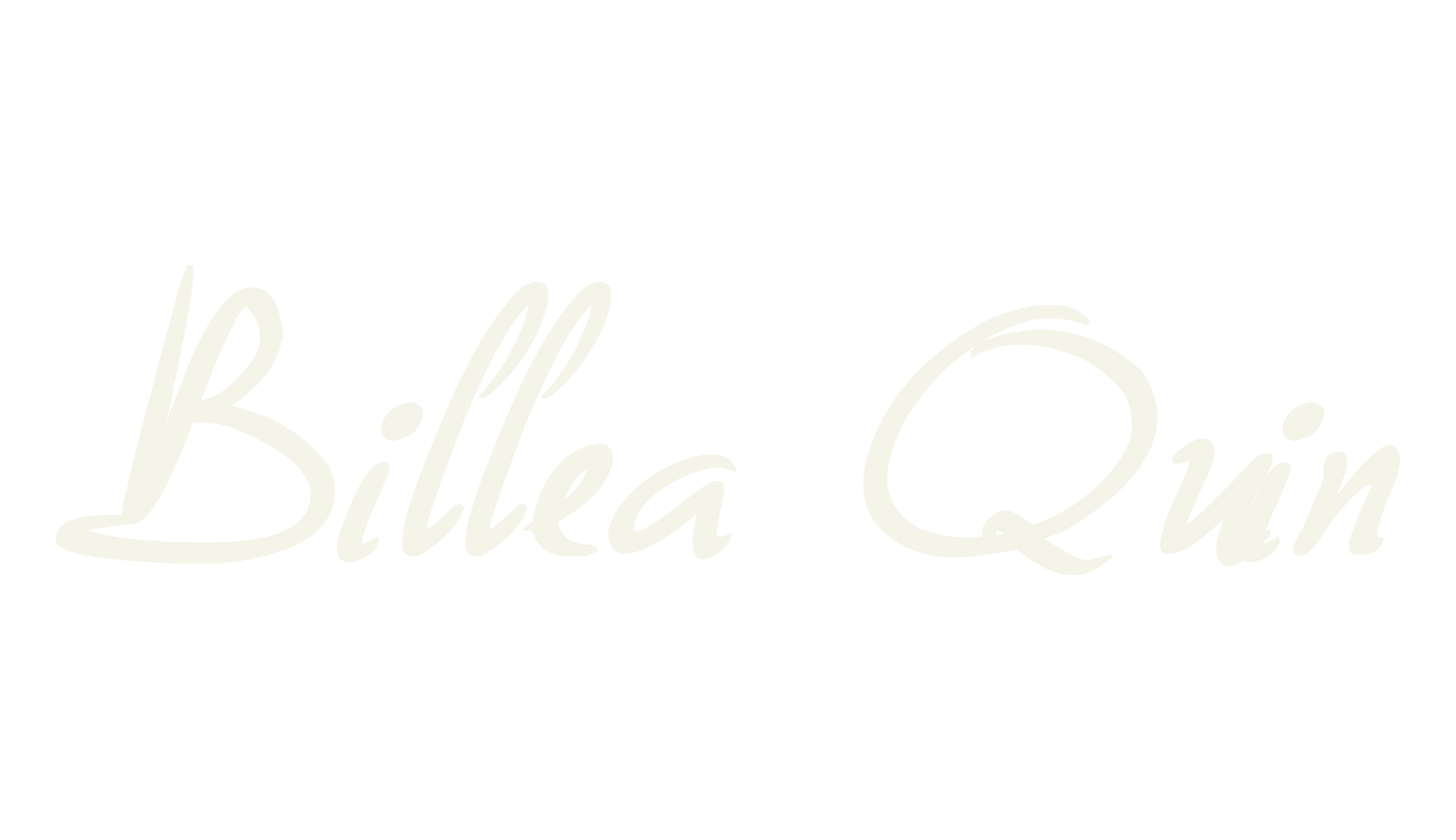 Billea Quin, fashion script font preview