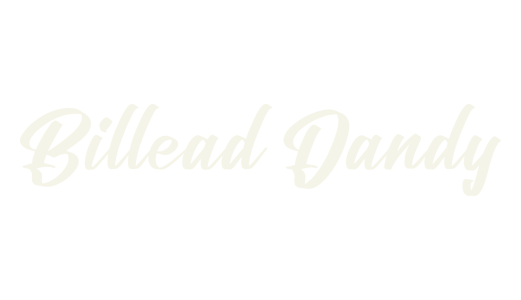 Billead Dandy, procreate font preview