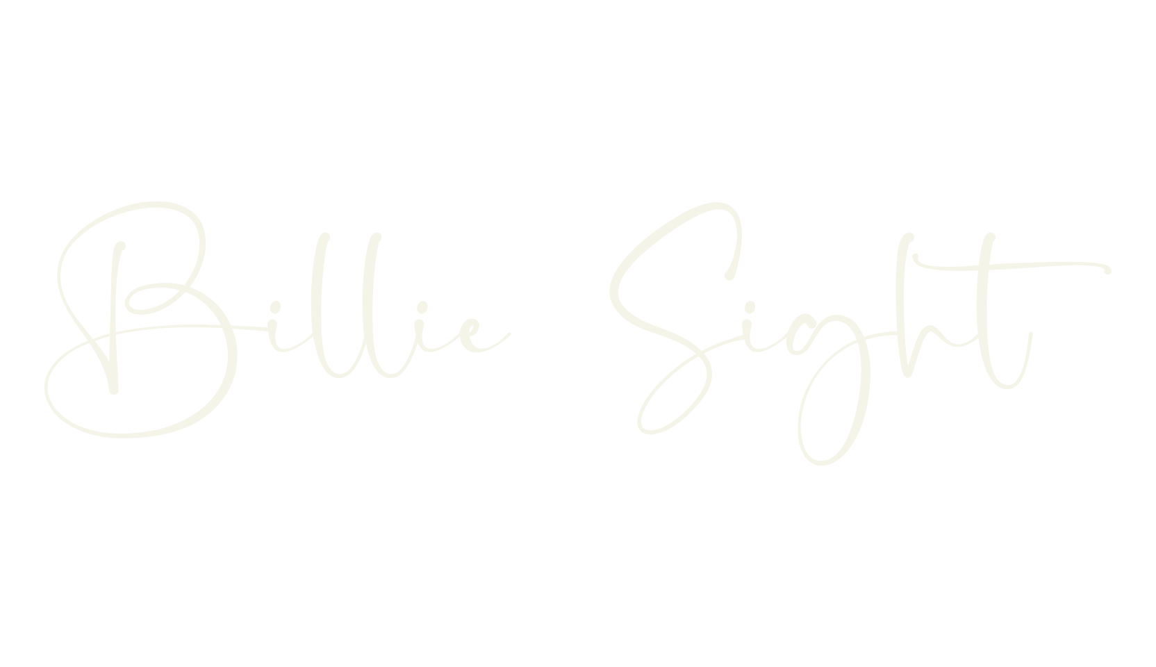 Billie Sight, fashion sign font preview