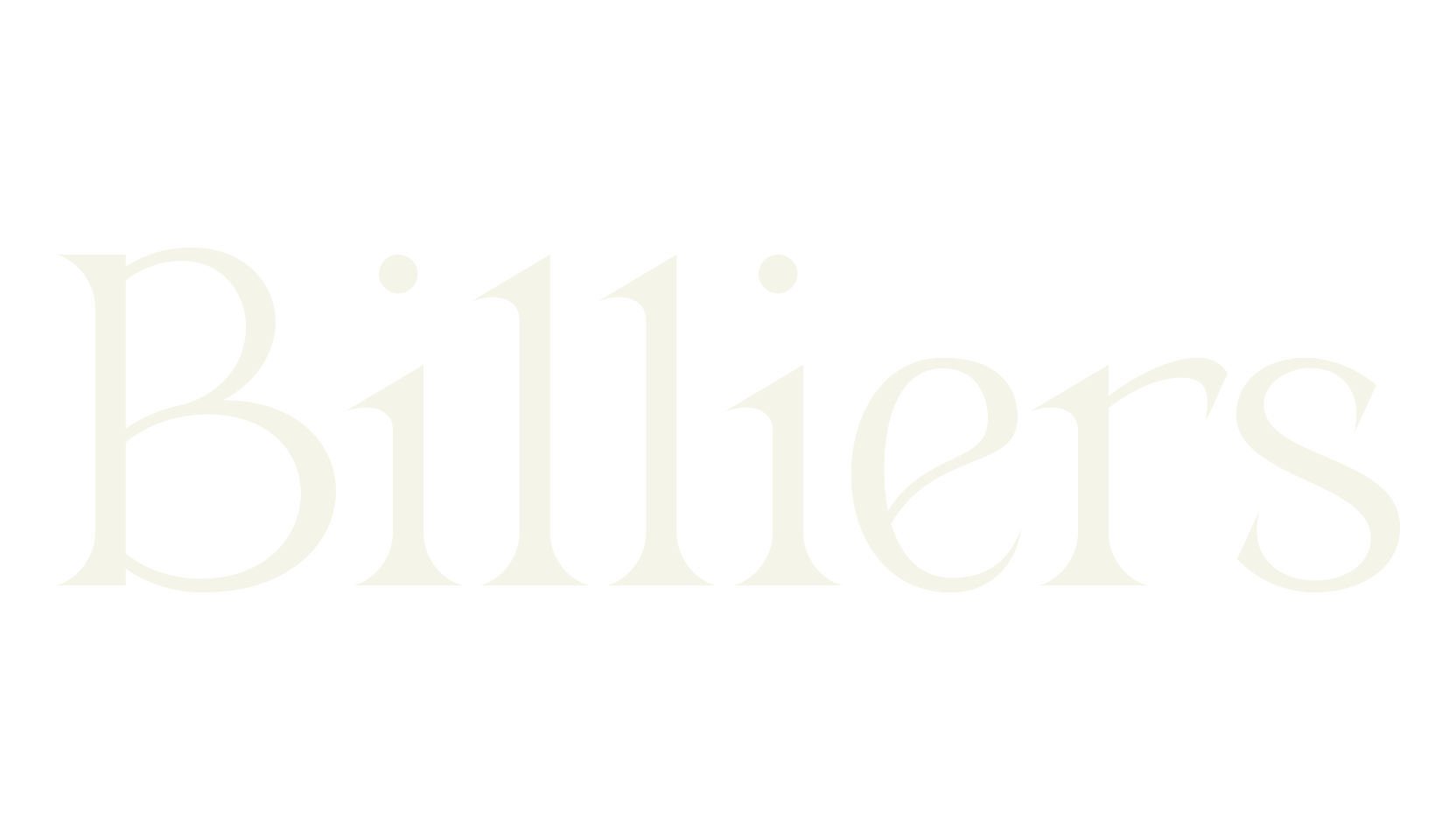 Billiers, serif font preview