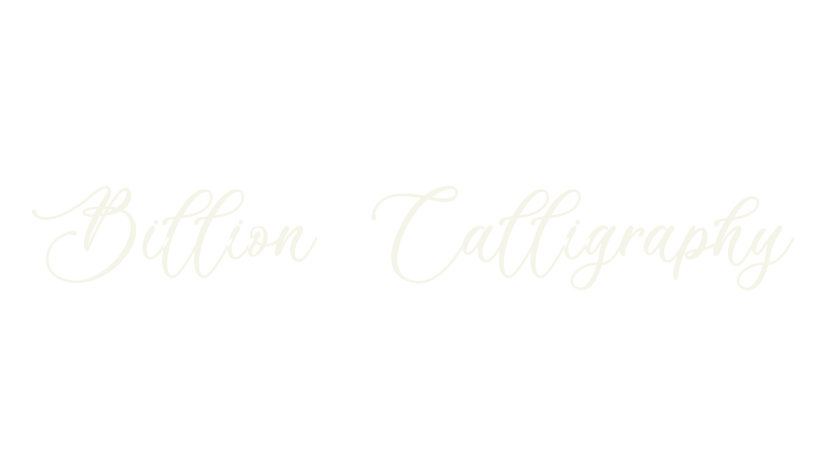 Billion Calligraphy, fashion script font preview