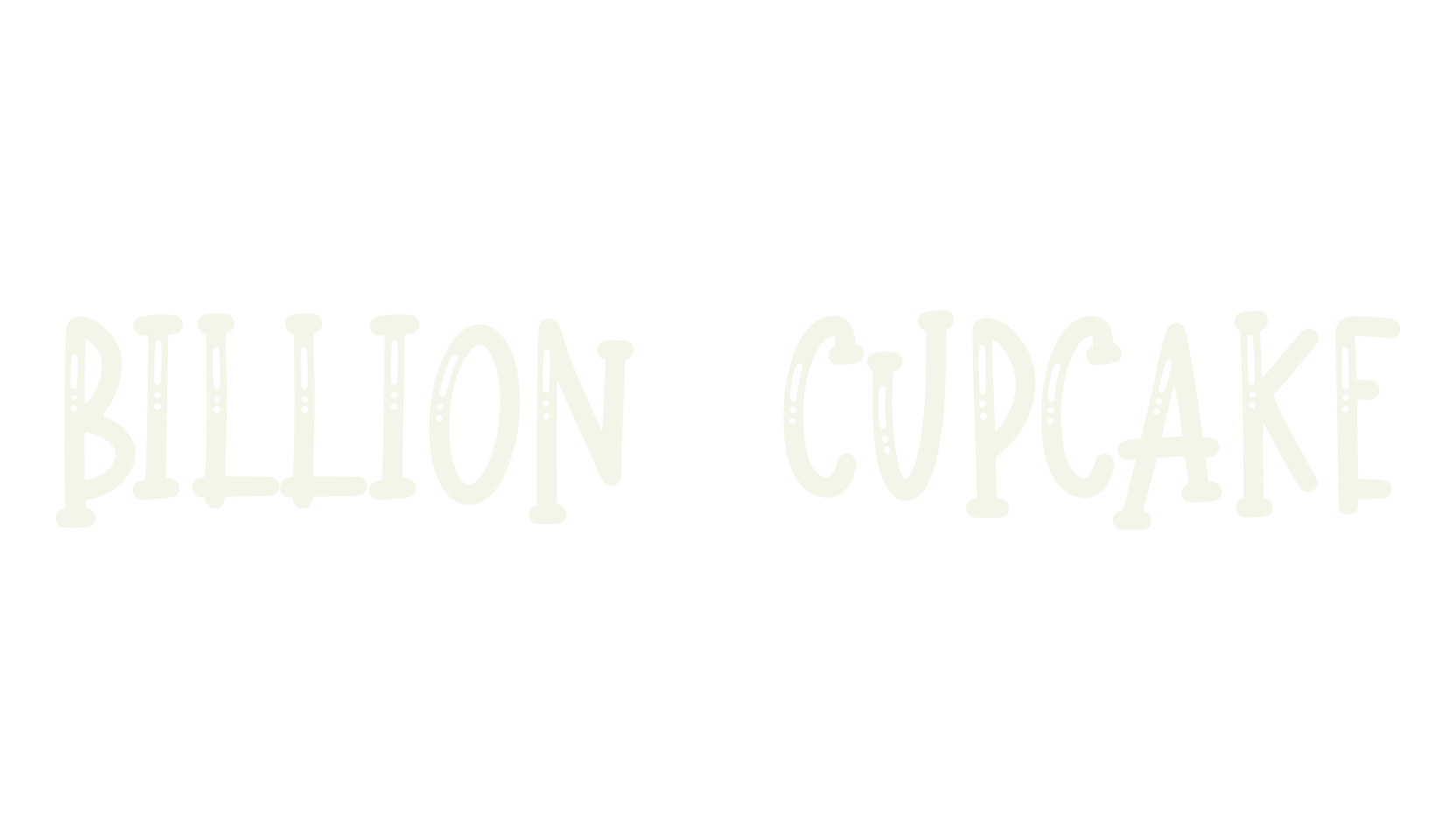 Billion Cupcake, cute font preview