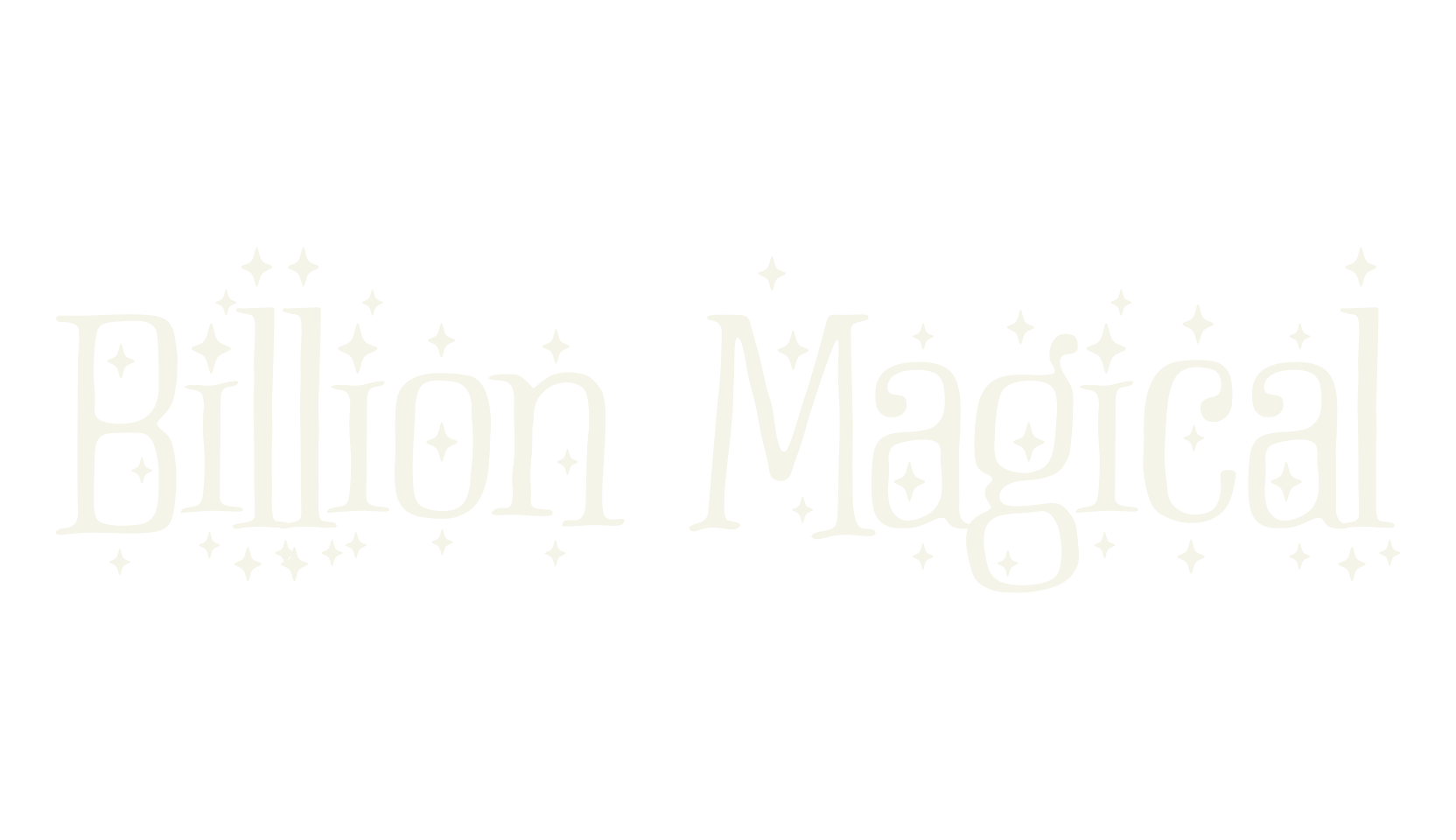 Billion Magical, fantasy font preview