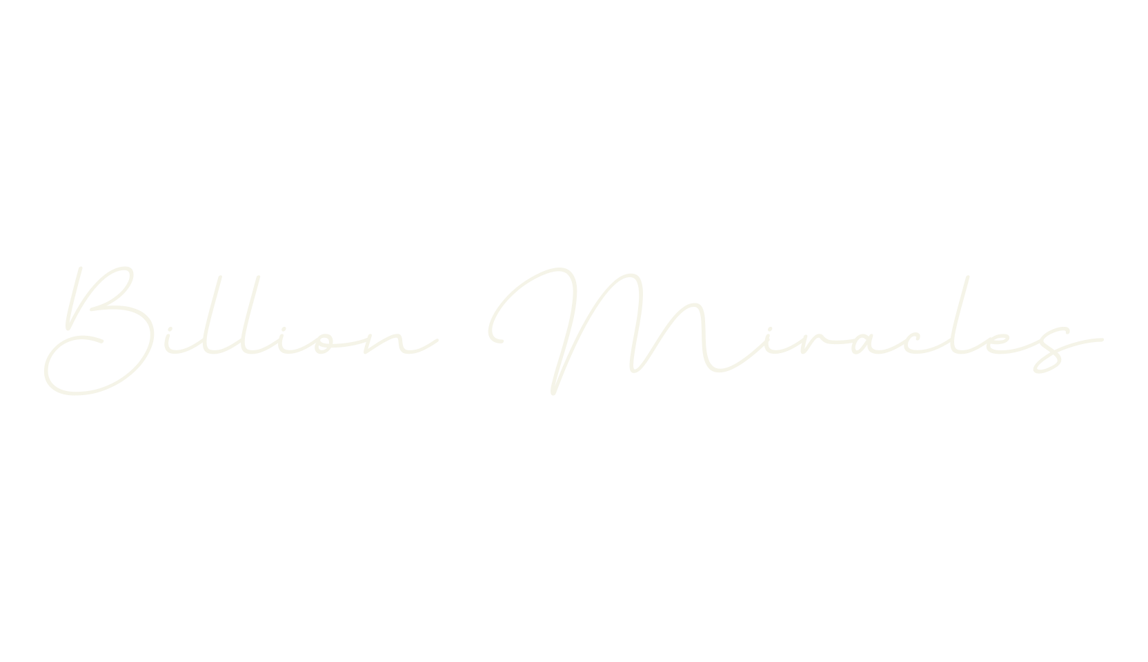 Billion Miracles, fashion sign font preview