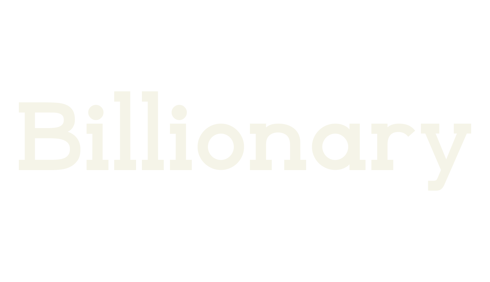 Billionary, serif font preview