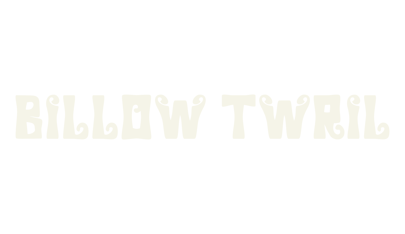 Billow Twril, halloween font preview