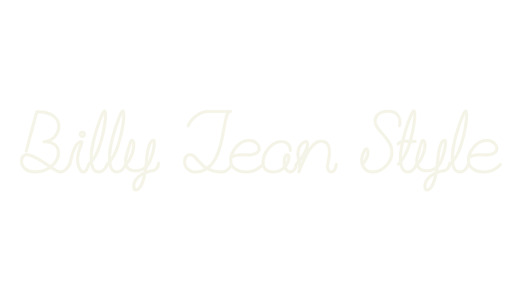 Billy Jean Style, fashion script font preview