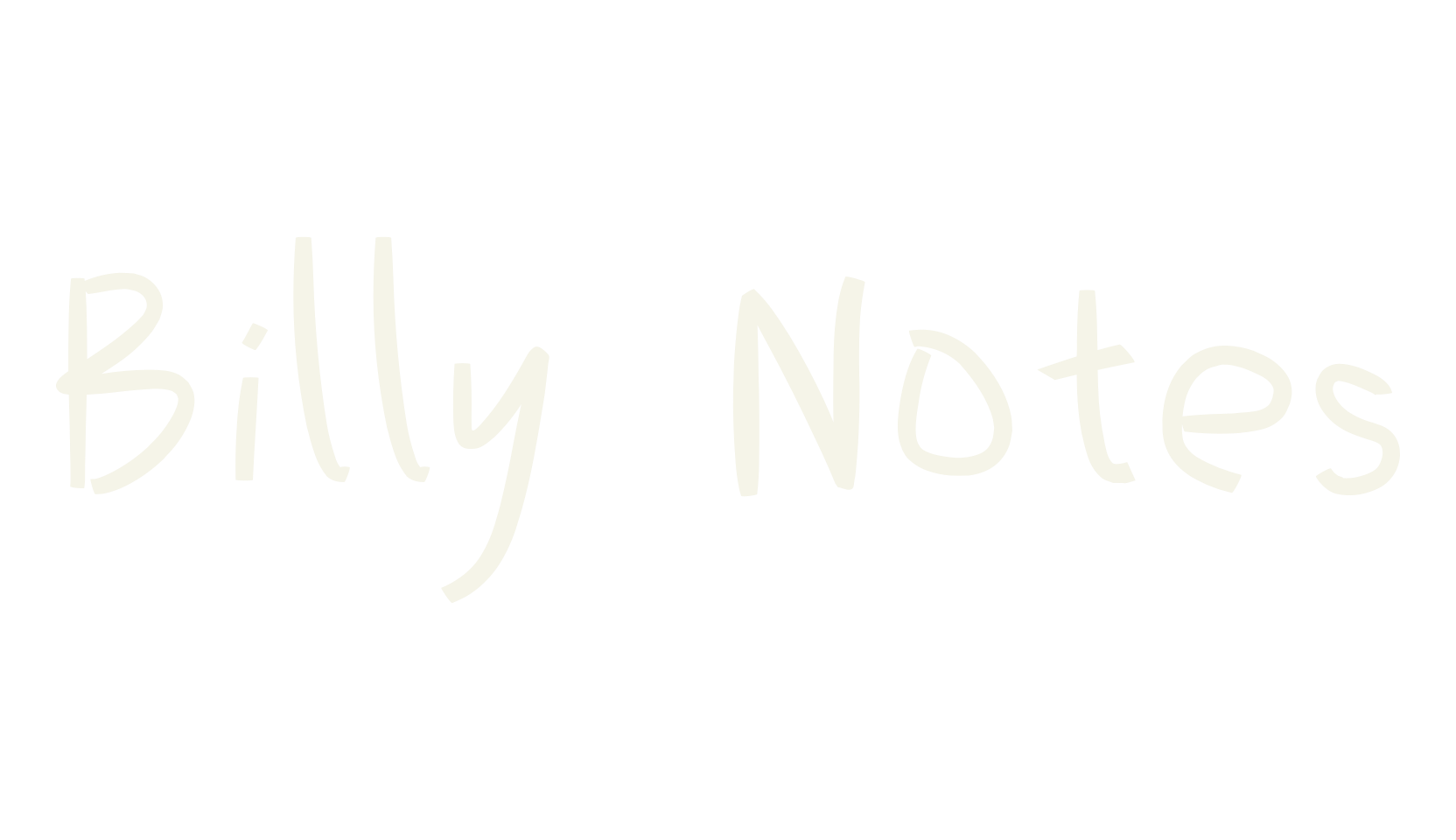 Billy Notes, handwriting font preview