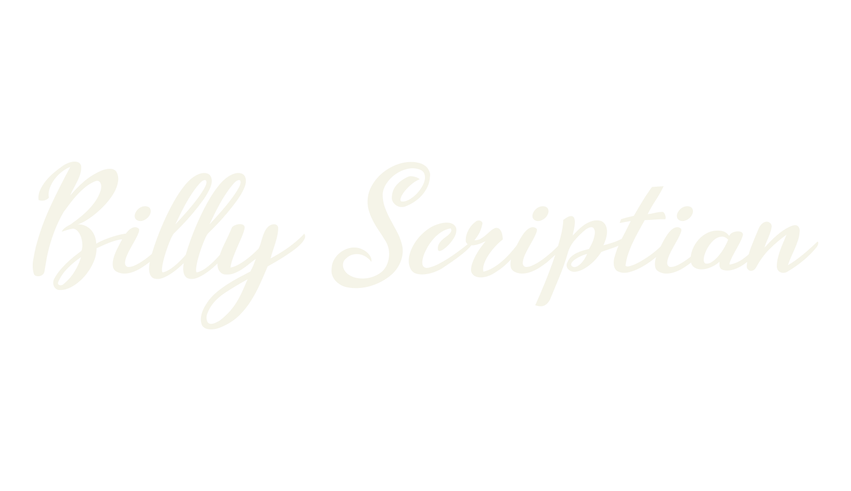 Billy Scriptian, calligraphy font preview