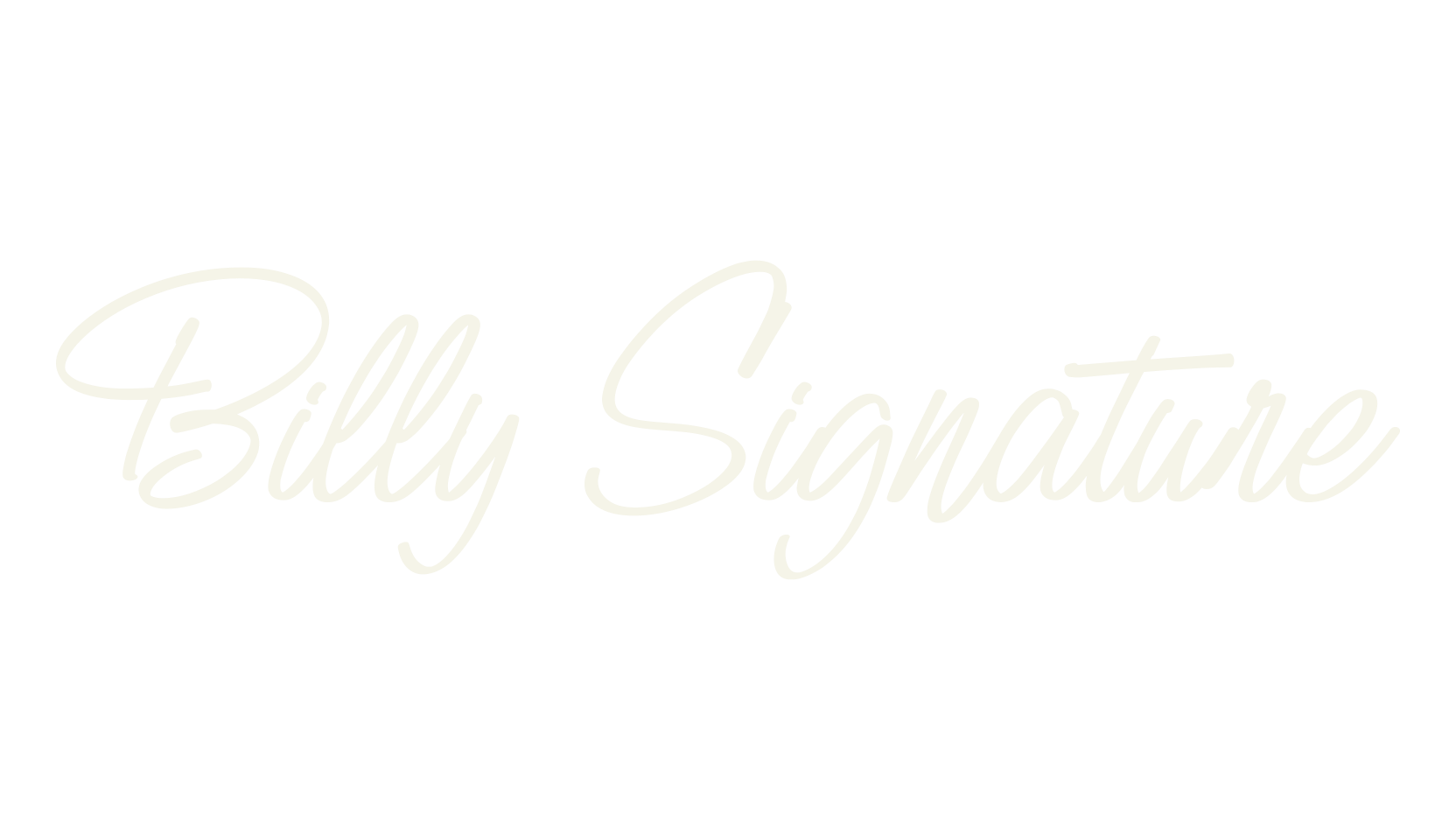 Billy Signature, script font preview