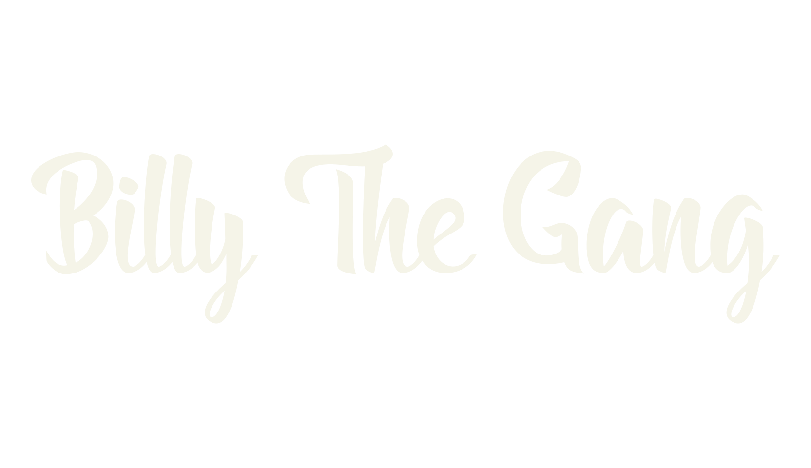 Billy The Gang, hand lettering font preview