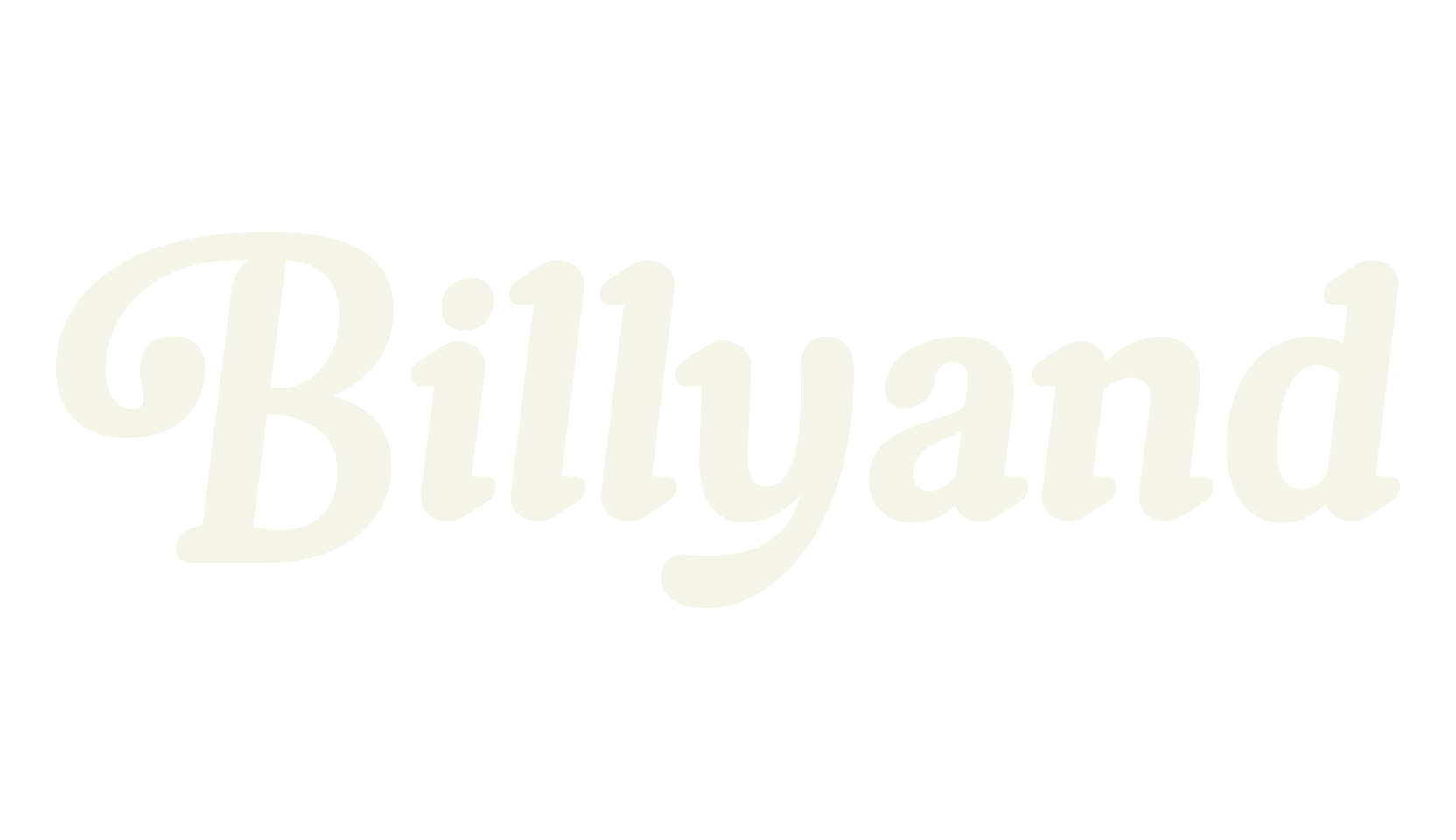 Billyand, cursive font preview