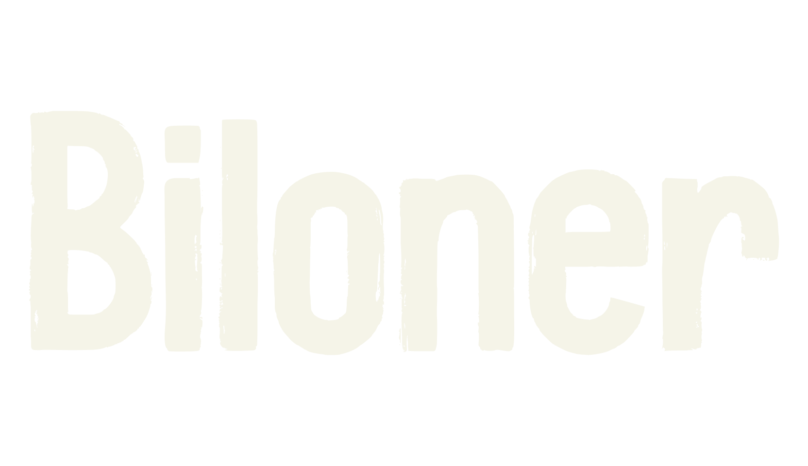 Biloner, handwritten font preview
