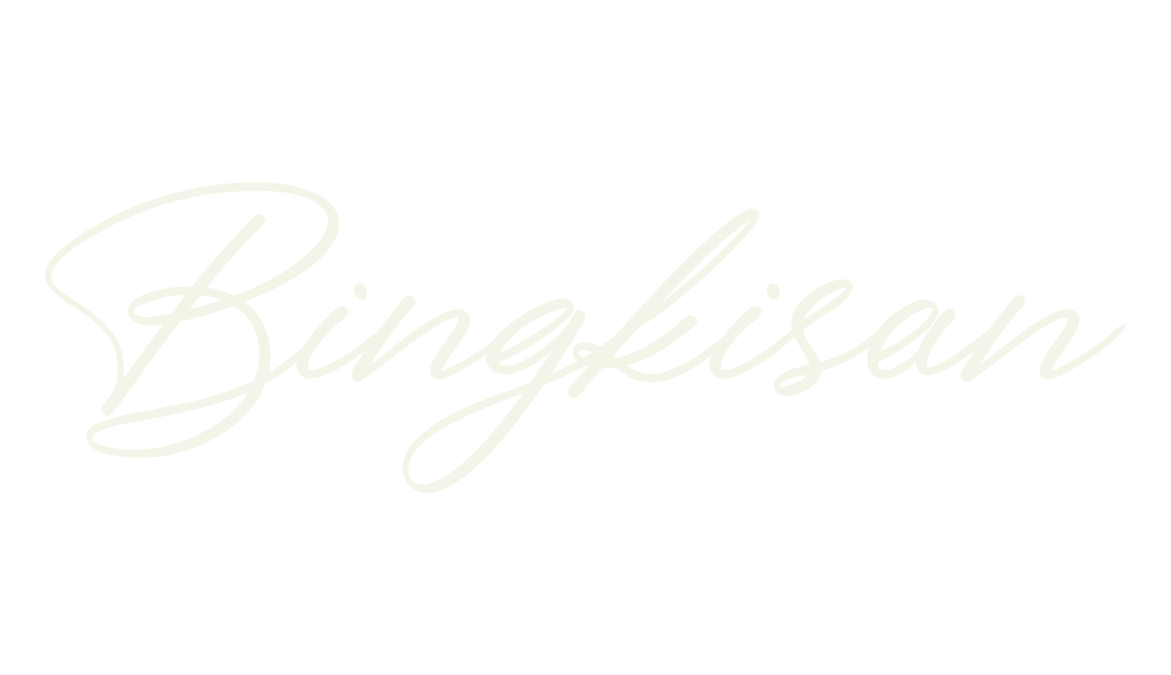 Bingkisan, cursive font preview