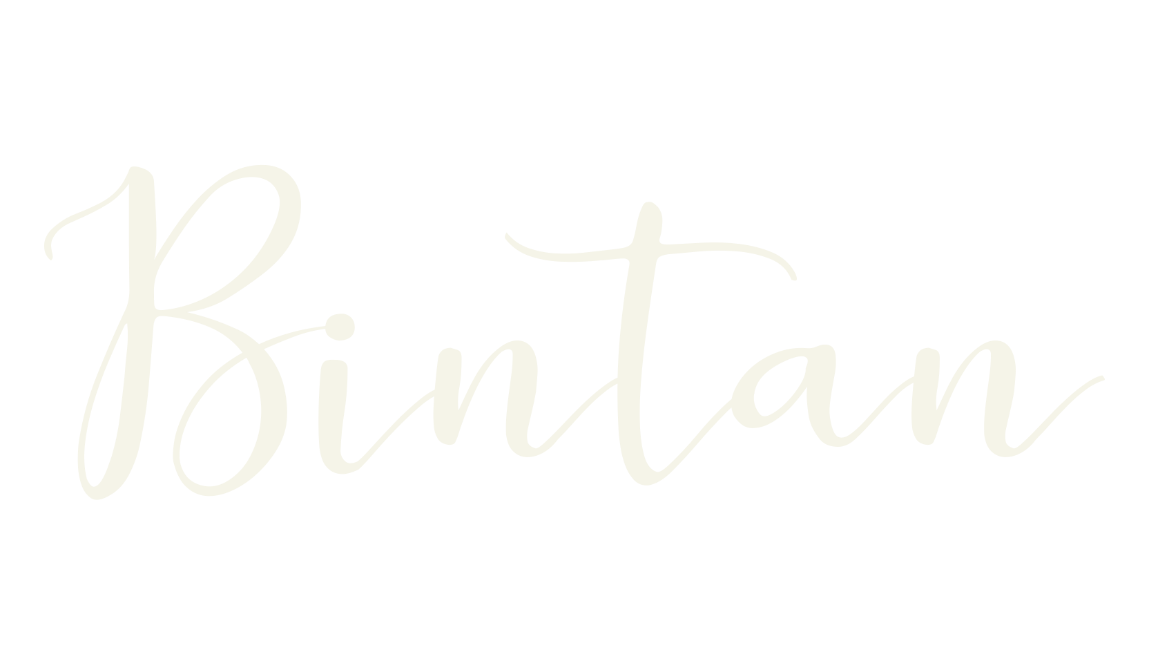 Bintan, cursive font preview