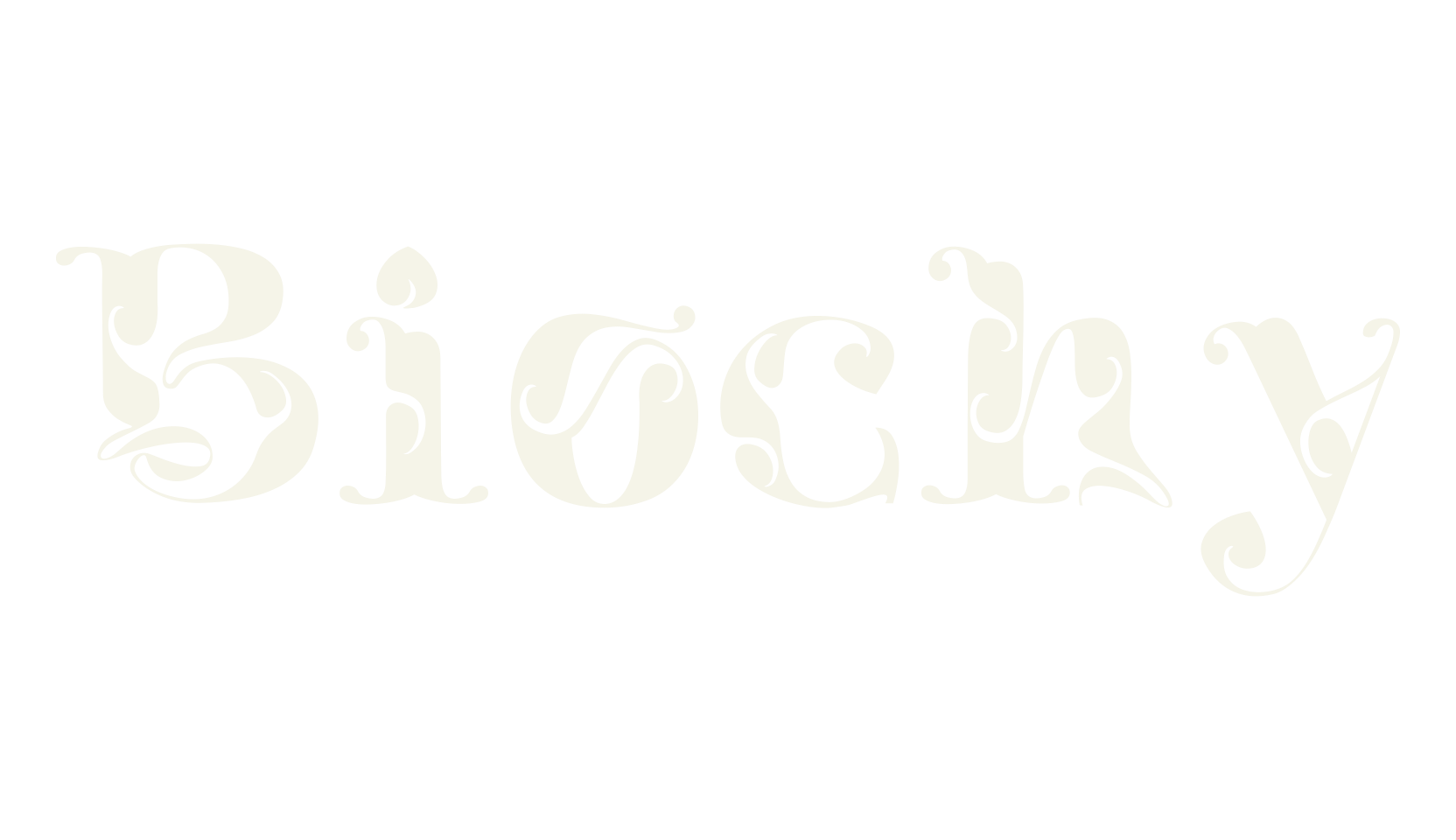 Biochy, typography font preview