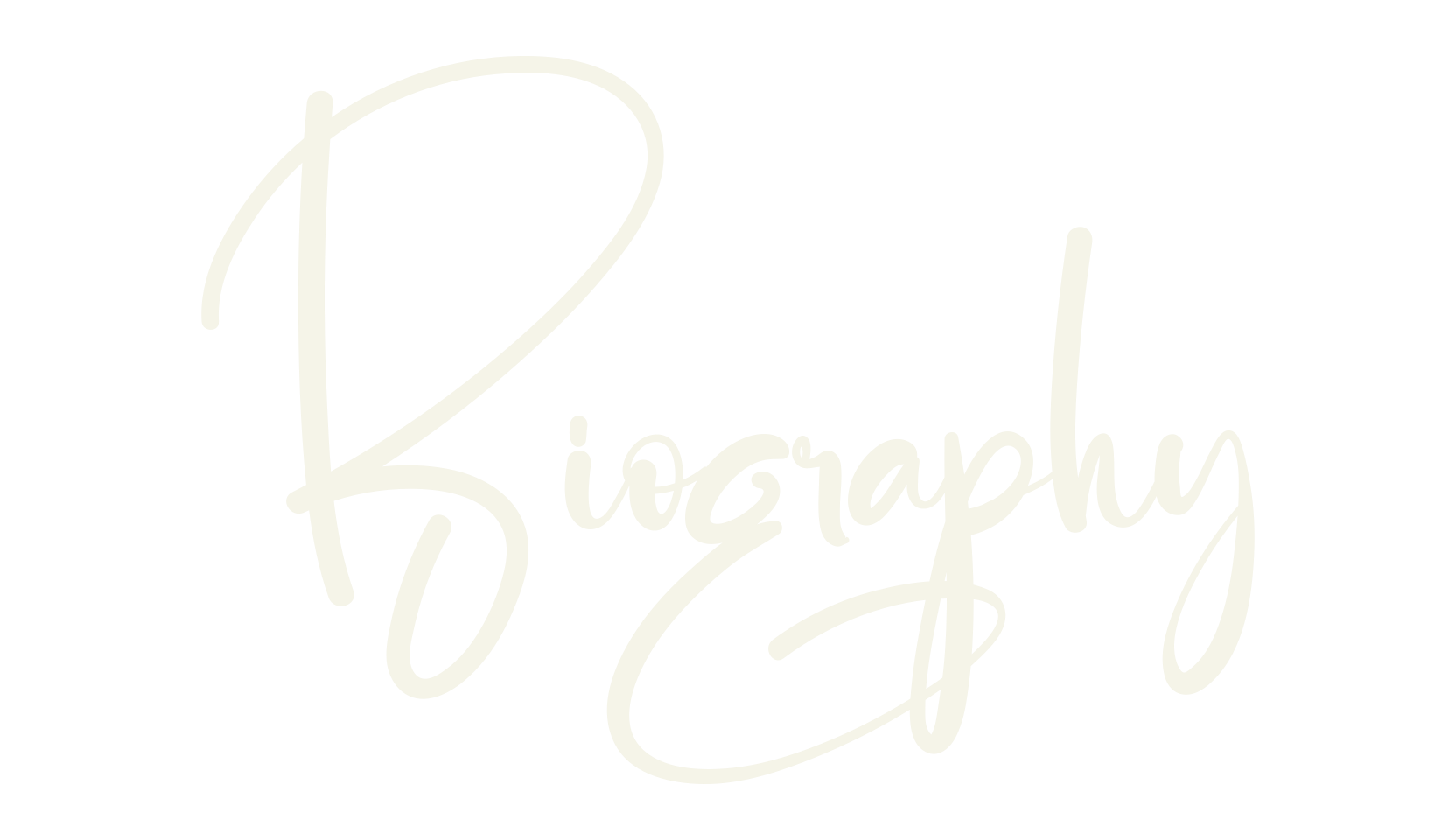Biography, calligraphy font preview