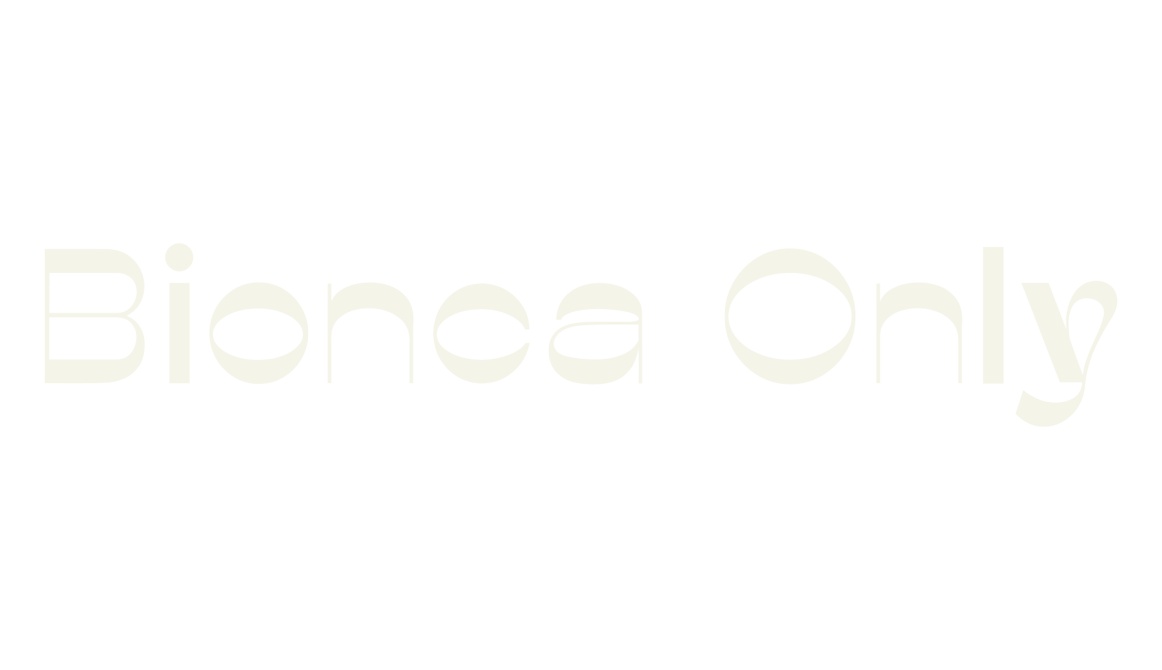 Bionca Only, sans serif font preview