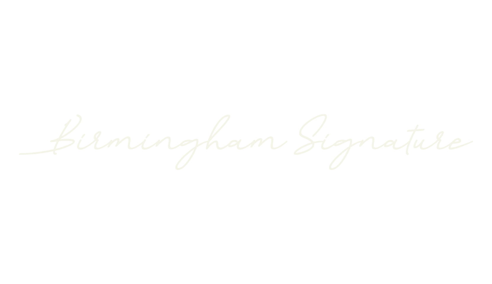 Birmingham Signature, signature font preview