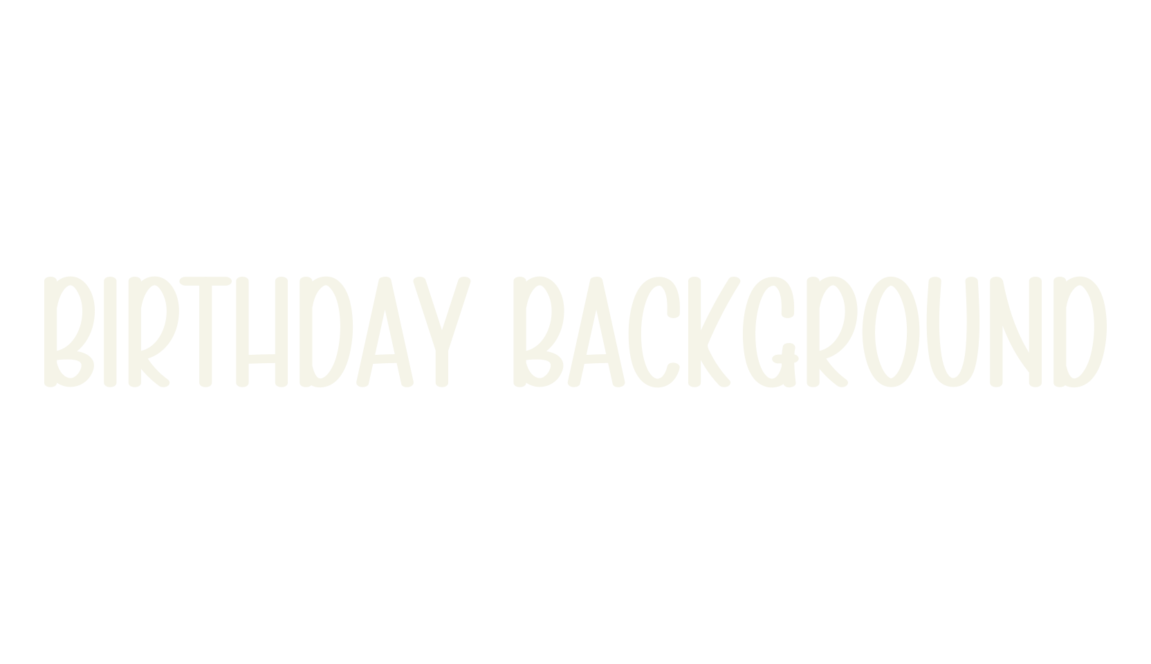 Birthday Background, handwritten font preview