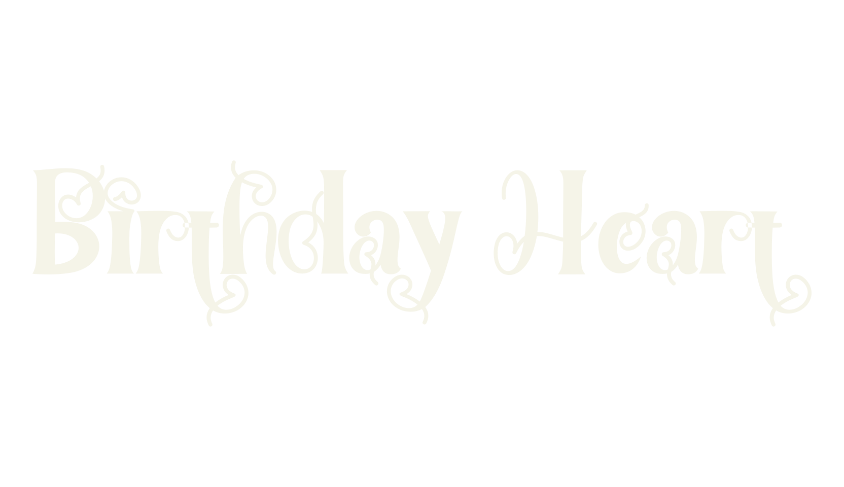 Birthday Heart, easter font preview