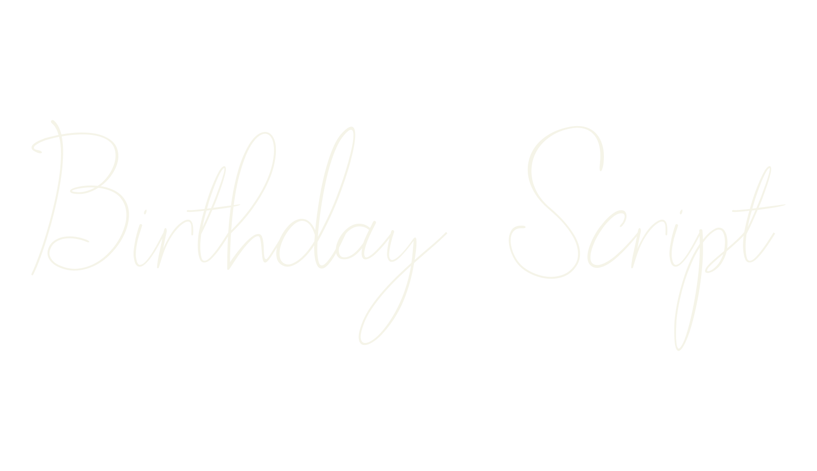 Birthday Script, birthday font preview