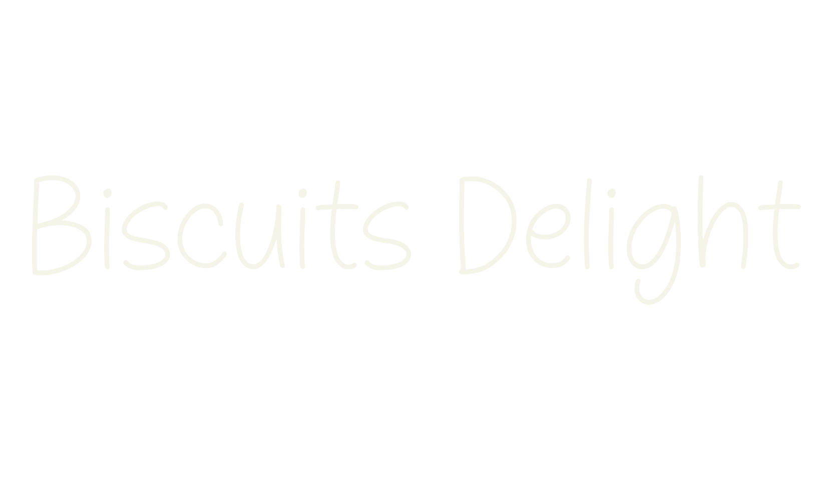 Biscuits Delight, handwritten font preview