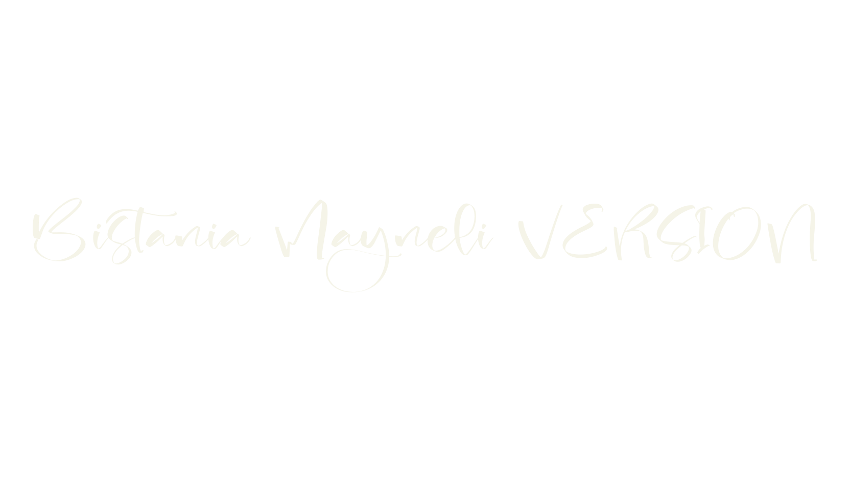 Bistania Mayneli VERSION, script font preview