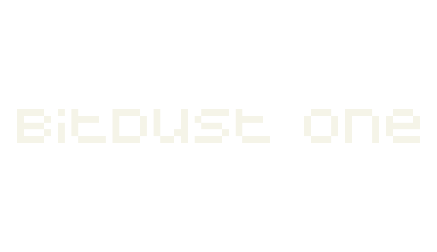 BitDust One, pixel font preview