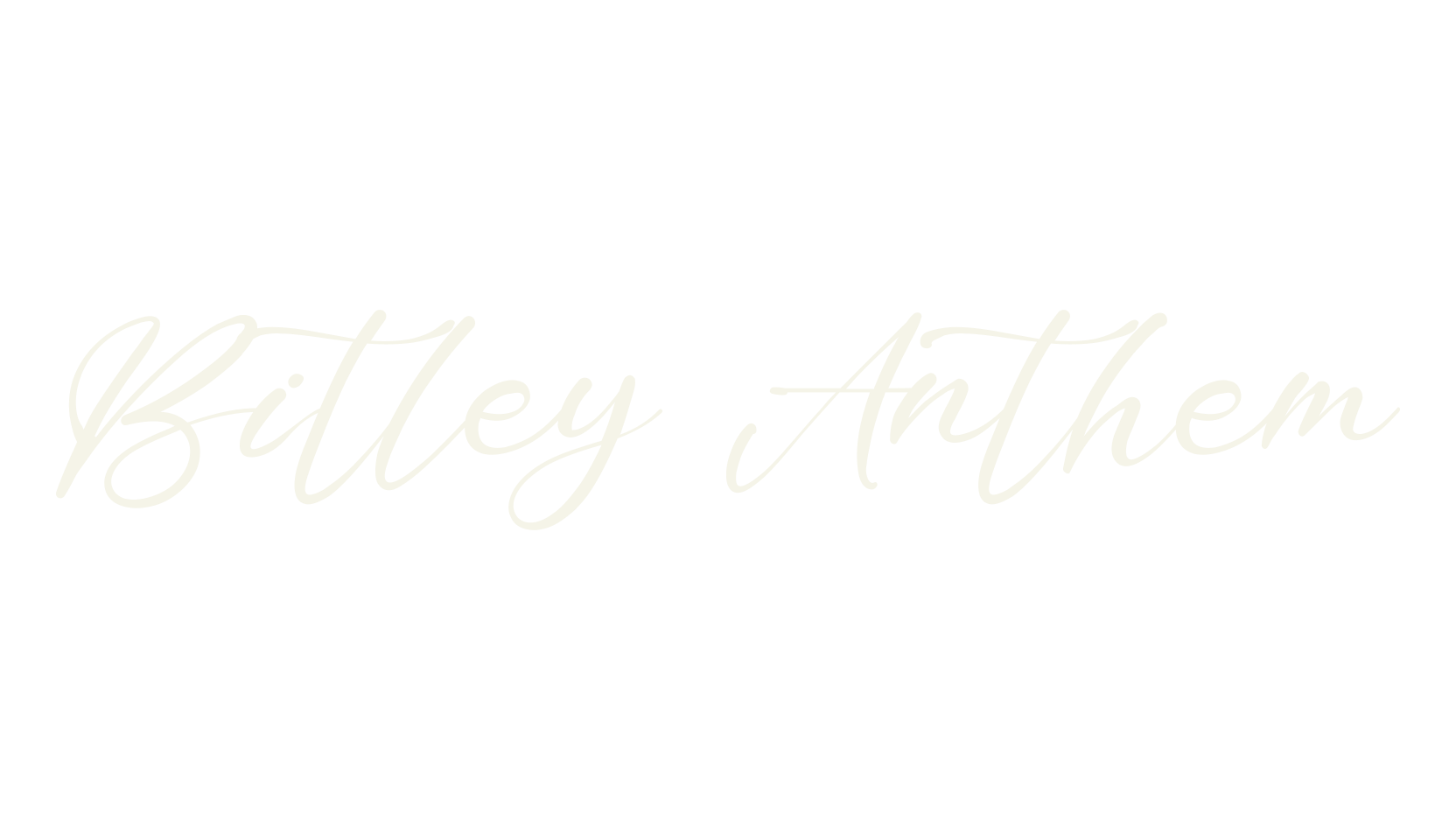 Bitley Anthem, handwriting font preview