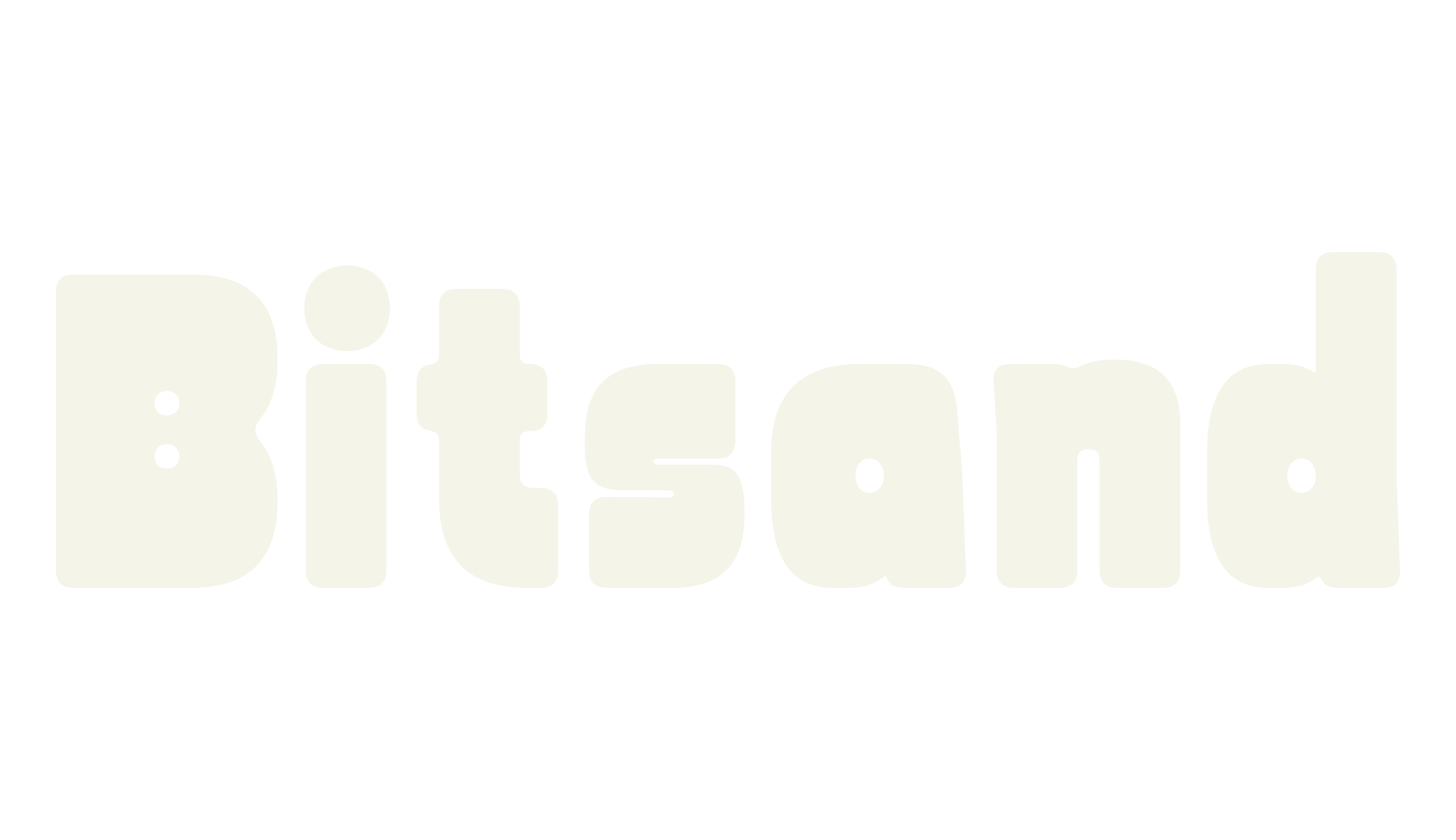 Bitsand, logo font preview