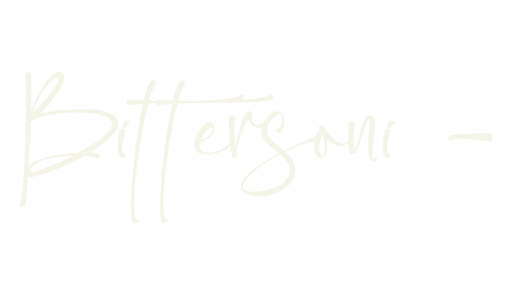 Bittersoni -, signature font preview