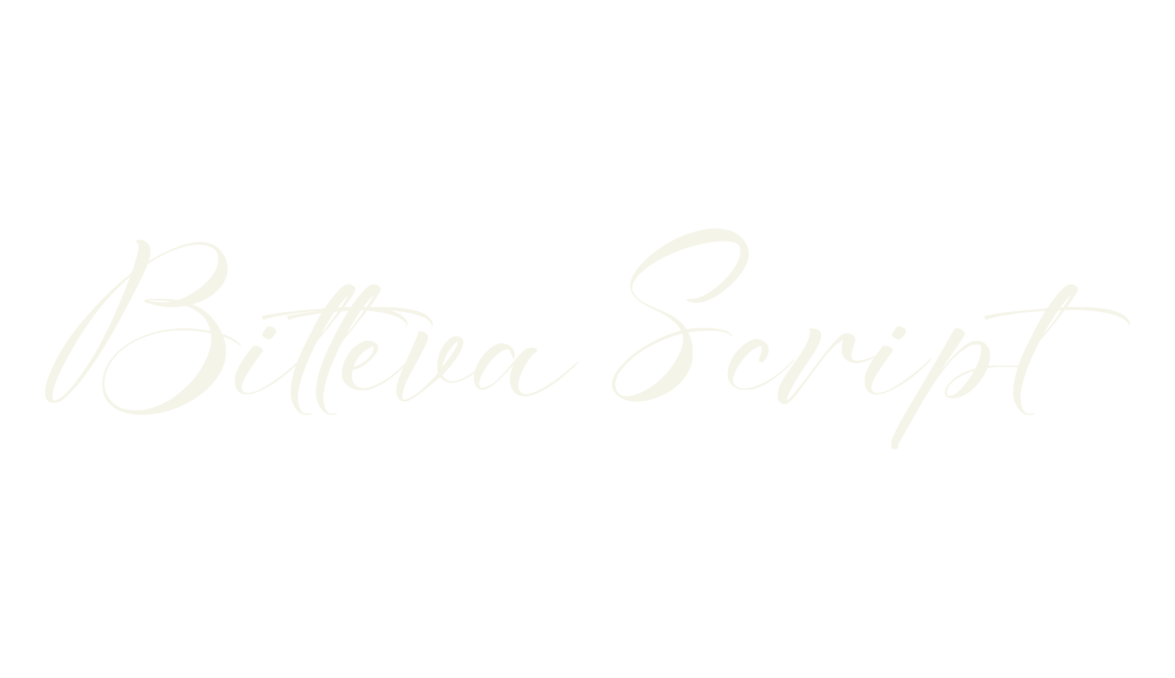 Bitteva Script, script font preview