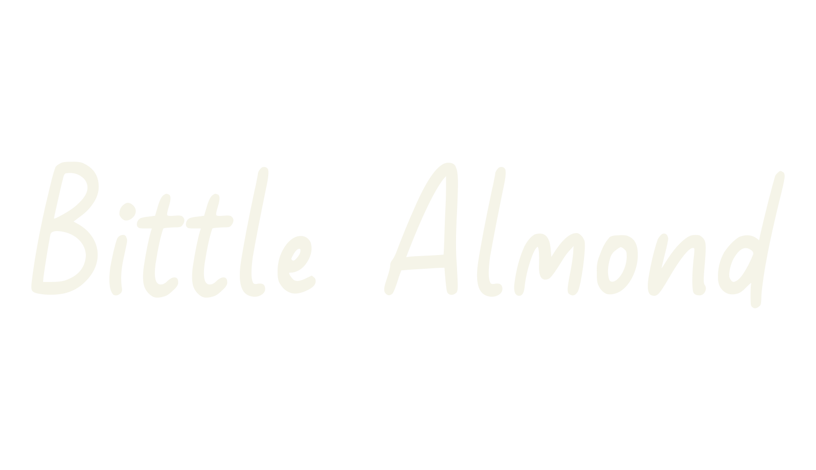 Bittle Almond, hand lettering font preview