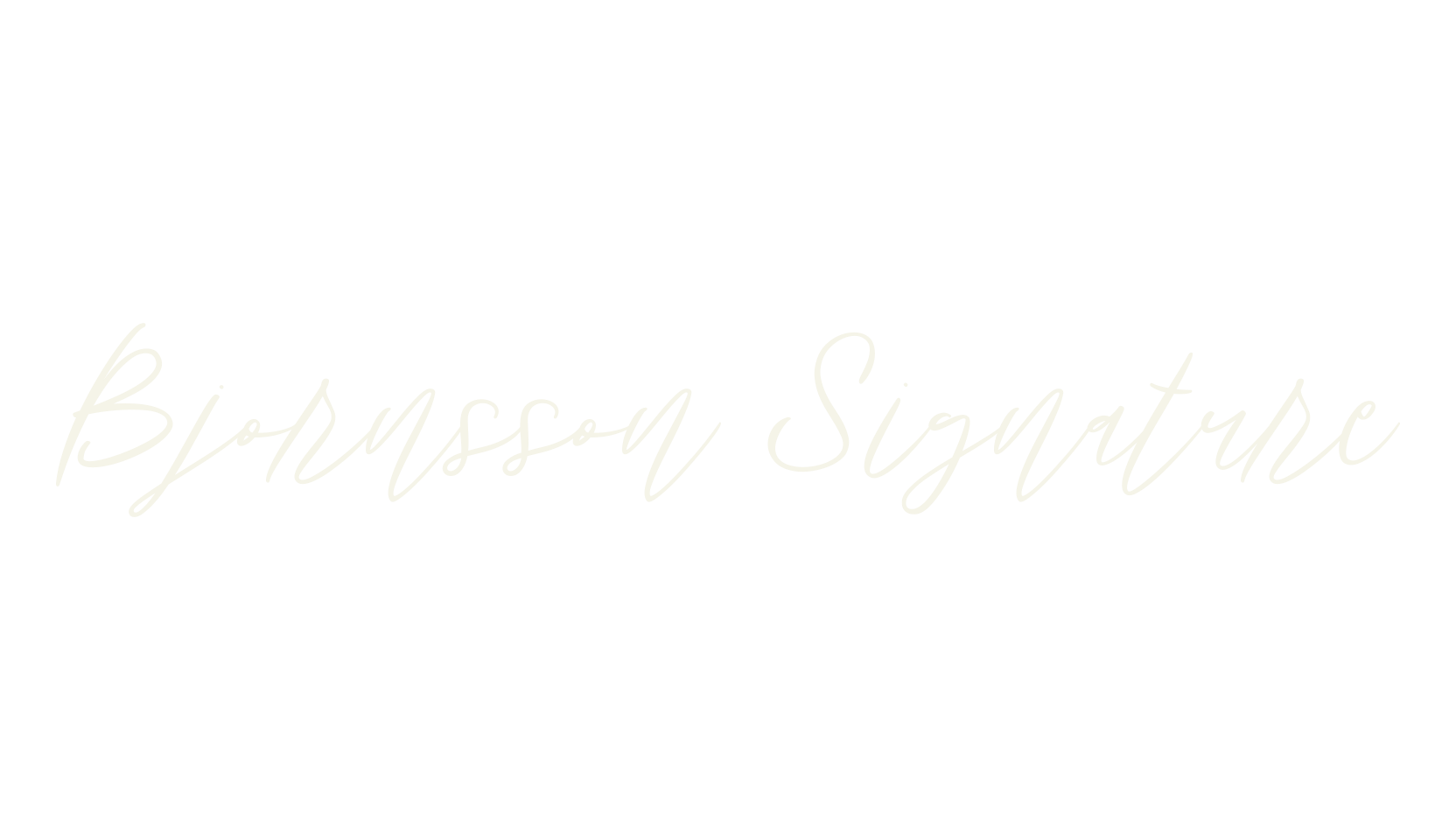 Bjornsson Signature, fashion script font preview
