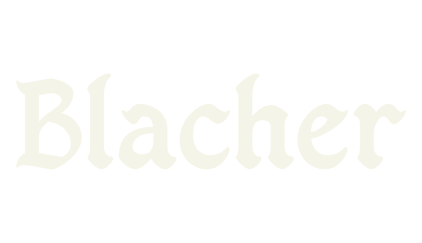 Blacher, old english font preview