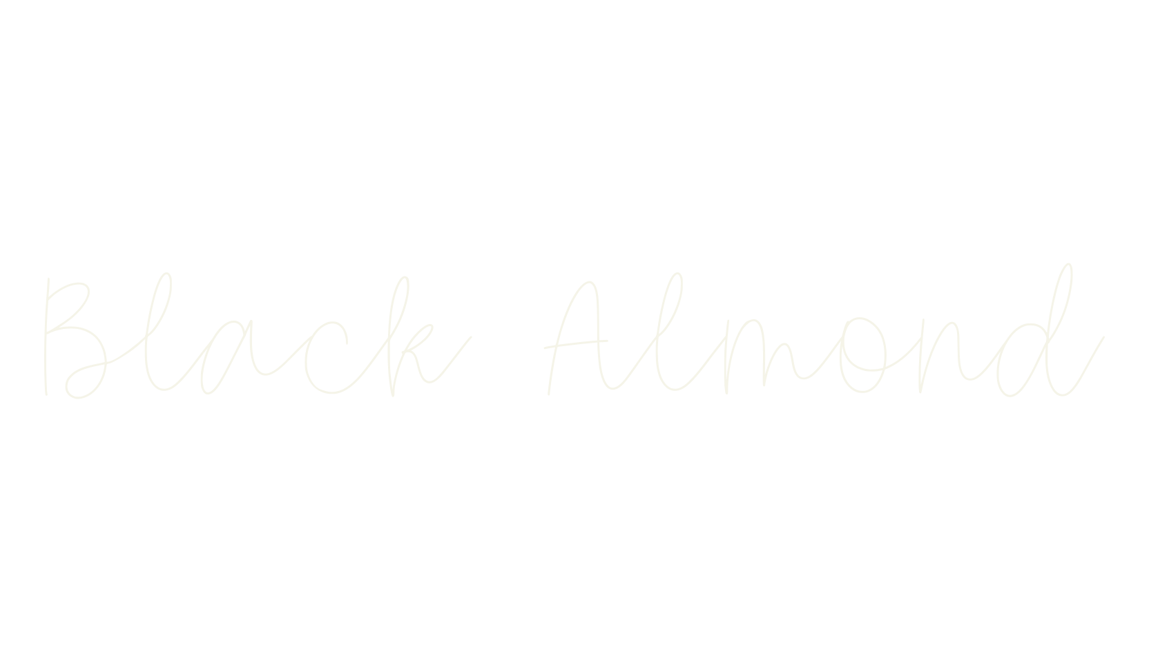 Black Almond, fashion script font preview