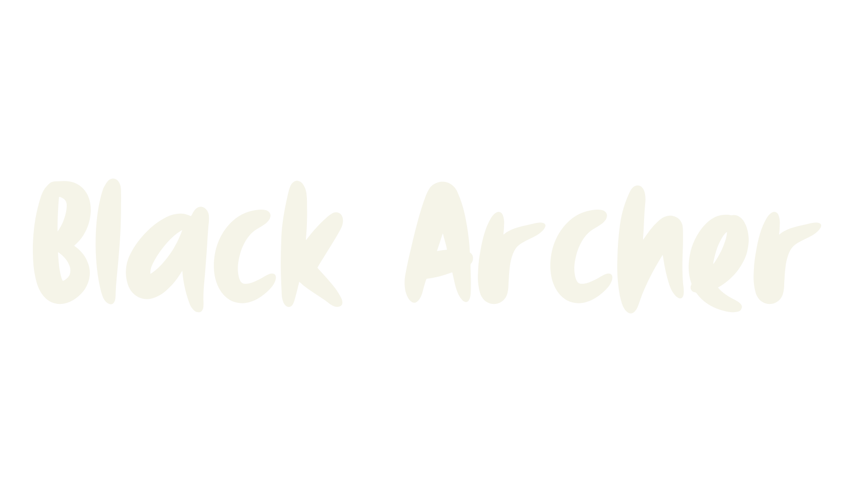 Black Archer, outline font preview