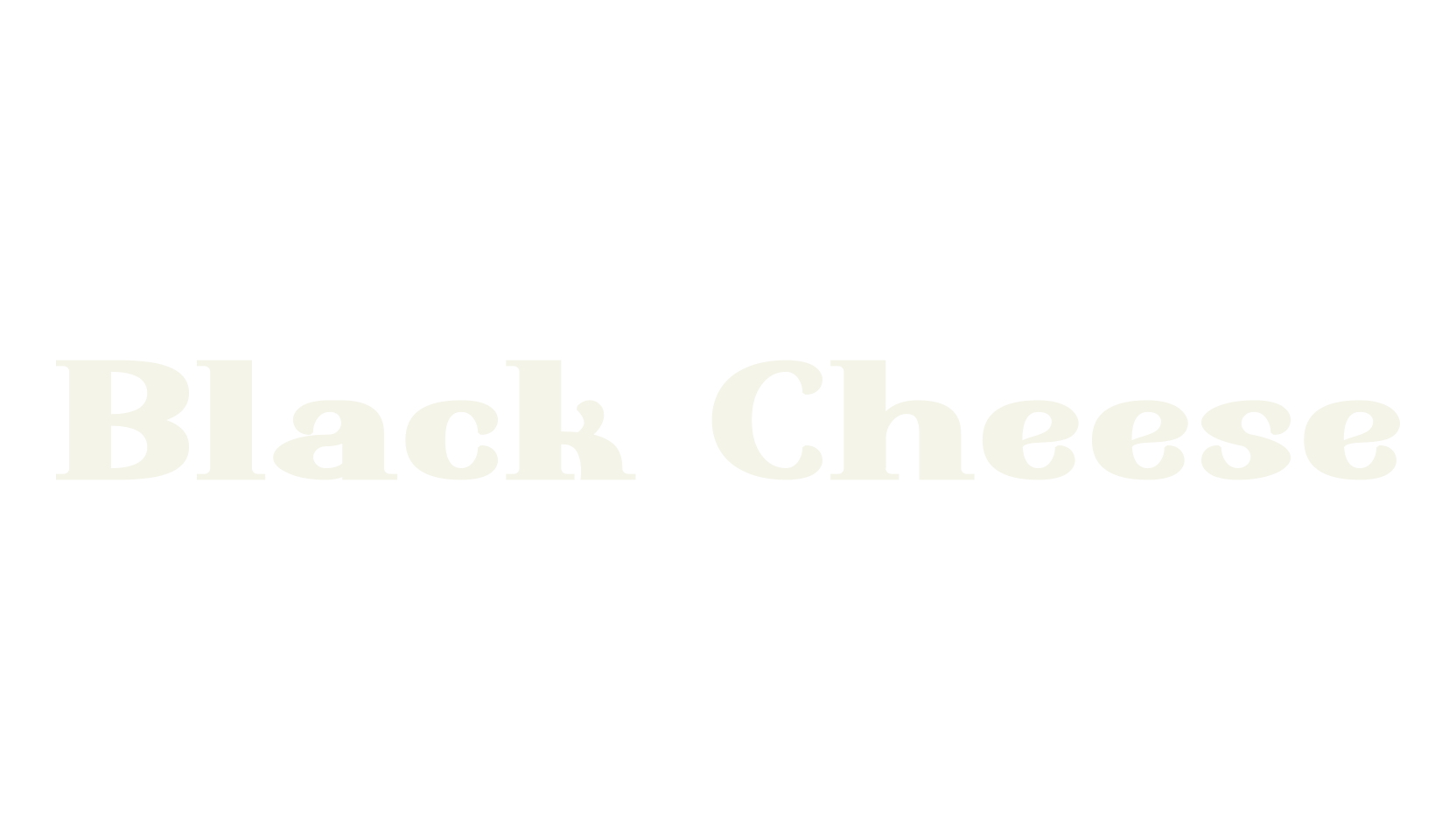 Black Cheese, cafe font preview