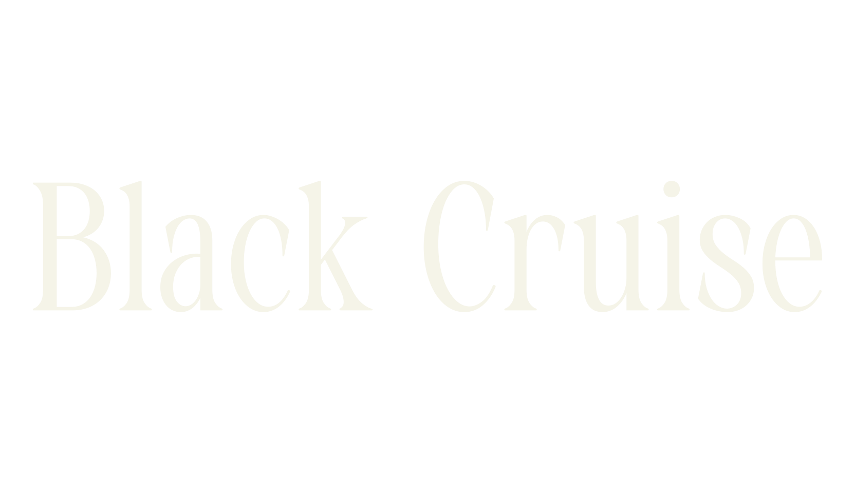 Black Cruise, condensed font preview