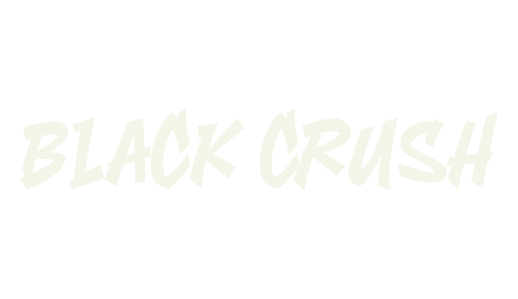 Black Crush, graffiti font preview