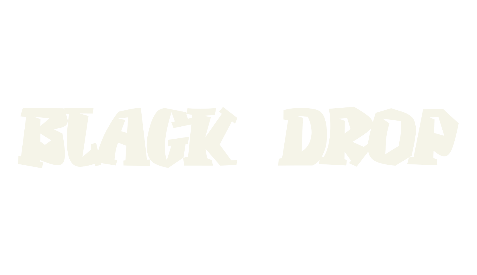 BLACK DROP, children font preview